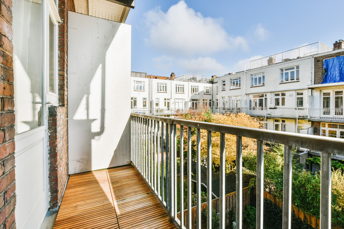 Lovely Balcony with Iron Railings